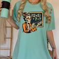 67 Teacher Halloween Skeleton Women's Comfort Colors T-Shirt Chalky Mint