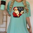 67 Teacher Santa Christmas Six Seven Meme Math Xmas Women's Comfort Colors T-Shirt Chalky Mint