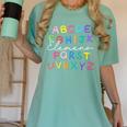 ABC Elemeno Kindergarten Teacher Boy Girl Kid Back To School Women's Comfort Colors T-Shirt Chalky Mint ABC Elemeno Kindergarten Teacher Boy Girl Kid Back To School Women's Comfort Colors T-Shirt Chalky Mint