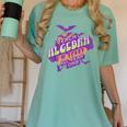 Algebra Teacher Halloween Spooky Ghost Math Mathematics Grad Women's Comfort Colors T-Shirt Chalky Mint