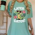 Alligator Later Gator Teacher Summer Last Day Fun Women's Comfort Colors T-Shirt Chalky Mint Alligator Later Gator Teacher Summer Last Day Fun Women's Comfort Colors T-Shirt Chalky Mint