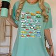 Alphabet Vehicles ABCs Learning Teachers Kids Boys Girls Women's Comfort Colors T-Shirt Chalky Mint Alphabet Vehicles ABCs Learning Teachers Kids Boys Girls Women's Comfort Colors T-Shirt Chalky Mint