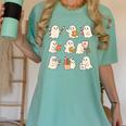 Art Teacher Ghost Halloween Artists Painter Teacher Spooky Women's Comfort Colors T-Shirt Chalky Mint Art Teacher Ghost Halloween Artists Painter Teacher Spooky Women's Comfort Colors T-Shirt Chalky Mint