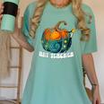 Art Teacher Pumpkin Halloween Night Men Women Women's Comfort Colors T-Shirt Chalky Mint Art Teacher Pumpkin Halloween Night Men Women Women's Comfort Colors T-Shirt Chalky Mint