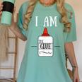 Art Teacher T-Shirt I Am The Glue Women's Comfort Colors T-Shirt Chalky Mint