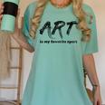 Art Teacher Women's Comfort Colors T-Shirt Chalky Mint Art Teacher Women's Comfort Colors T-Shirt Chalky Mint