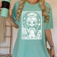 Artist Tarot Card Skeleton Painter Art Teacher Witchy Women's Comfort Colors T-Shirt Chalky Mint Artist Tarot Card Skeleton Painter Art Teacher Witchy Women's Comfort Colors T-Shirt Chalky Mint