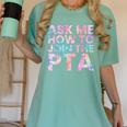 Ask Me How To Join PTA Crew Parent Teacher Matching School Women's Comfort Colors T-Shirt Chalky Mint Ask Me How To Join PTA Crew Parent Teacher Matching School Women's Comfort Colors T-Shirt Chalky Mint