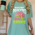 Assistant Principals Love Brains Zombie Teacher Halloween Women's Comfort Colors T-Shirt Chalky Mint Assistant Principals Love Brains Zombie Teacher Halloween Women's Comfort Colors T-Shirt Chalky Mint