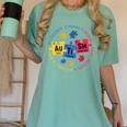 Autism Awareness Shirt Periodic Puzzle Science Teacher Men Women Kids Women's Comfort Colors T-Shirt Chalky Mint