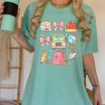 Back To School Coquette Teacher Women Girl Kindergarten PreK Women's Comfort Colors T-Shirt Chalky Mint Back To School Coquette Teacher Women Girl Kindergarten PreK Women's Comfort Colors T-Shirt Chalky Mint