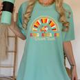 Back To School Kindergarten Dream Team Teacher Love Floral Women's Comfort Colors T-Shirt Chalky Mint