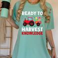 Back To School Teacher Farming Tractor Farmer Kids 100th Day Women's Comfort Colors T-Shirt Chalky Mint Back To School Teacher Farming Tractor Farmer Kids 100th Day Women's Comfort Colors T-Shirt Chalky Mint