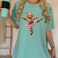 Ballet Dancer Gingerbread Christmas Dance Teacher Girl Women Women's Comfort Colors T-Shirt Chalky Mint Ballet Dancer Gingerbread Christmas Dance Teacher Girl Women Women's Comfort Colors T-Shirt Chalky Mint