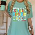 Battery Life Of Daycare Provider Childcare Teacher Women's Comfort Colors T-Shirt Chalky Mint