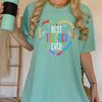 Best Teacher Ever Teacher Motivational Appreciation Women's Comfort Colors T-Shirt Chalky Mint Best Teacher Ever Teacher Motivational Appreciation Women's Comfort Colors T-Shirt Chalky Mint
