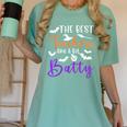 The Best Teachers Are A Bit Batty Teacher Bat Halloween Women's Comfort Colors T-Shirt Chalky Mint The Best Teachers Are A Bit Batty Teacher Bat Halloween Women's Comfort Colors T-Shirt Chalky Mint