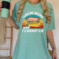 I Like Big Book Cant Lie Nerd School Librarian Teacher For Men Women Kids Women's Comfort Colors T-Shirt Chalky Mint