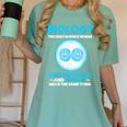 Biology Facts Science Teacher Student Biologist Women's Comfort Colors T-Shirt Chalky Mint