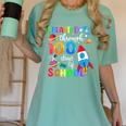 I Blasted Through 100 Days Of School 100th Day Teacher Kids Women's Comfort Colors T-Shirt Chalky Mint