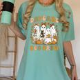 Boo Crew Daycare Teacher Matching Halloween Costume Ghost Women's Comfort Colors T-Shirt Chalky Mint Boo Crew Daycare Teacher Matching Halloween Costume Ghost Women's Comfort Colors T-Shirt Chalky Mint
