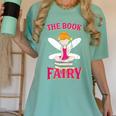 The Book Fairy Reading Teacher Librarian T-Shirt Women's Comfort Colors T-Shirt Chalky Mint