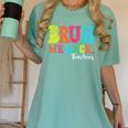 Bruh We Back Teacher First Day Of School Back To School Women's Comfort Colors T-Shirt Chalky Mint Bruh We Back Teacher First Day Of School Back To School Women's Comfort Colors T-Shirt Chalky Mint