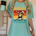Bruh It's Field Day Teacher Happy Field Day Dabbing Boy Women's Comfort Colors T-Shirt Chalky Mint Bruh It's Field Day Teacher Happy Field Day Dabbing Boy Women's Comfort Colors T-Shirt Chalky Mint