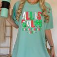 All Calm Said No Teacher Teacher Christmas Lights Women's Comfort Colors T-Shirt Chalky Mint All Calm Said No Teacher Teacher Christmas Lights Women's Comfort Colors T-Shirt Chalky Mint