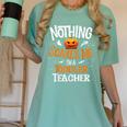 You Cannot Scare Me I'm An Toddler Teacher Halloween Men Women Kids Women's Comfort Colors T-Shirt Chalky Mint