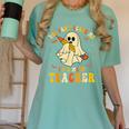 You Can't Scare Me I'm A Math Teacher Halloween Ghost Groovy Women's Comfort Colors T-Shirt Chalky Mint You Can't Scare Me I'm A Math Teacher Halloween Ghost Groovy Women's Comfort Colors T-Shirt Chalky Mint