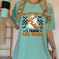You Can't Scare Me I Teach 6th Grade Retro Teacher Halloween Women's Comfort Colors T-Shirt Chalky Mint