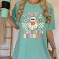 You Can't Scare Me I Teach Elementary School Teacher Spooky Women's Comfort Colors T-Shirt Chalky Mint