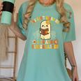 You Can't Scare Me I Teach Kindergarten Halloween Teacher Women's Comfort Colors T-Shirt Chalky Mint