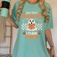 You Can't Scare Me I Teach Music Retro Teacher Halloween Women's Comfort Colors T-Shirt Chalky Mint