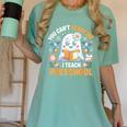 You Can't Scare Me I Teach Preschool Teacher Halloween Women's Comfort Colors T-Shirt Chalky Mint You Can't Scare Me I Teach Preschool Teacher Halloween Women's Comfort Colors T-Shirt Chalky Mint