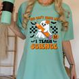 You Can't Scare Me I Teach Science Retro Teacher Halloween Women's Comfort Colors T-Shirt Chalky Mint
