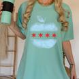Chicago Flag Teacher School Cute Women's Comfort Colors T-Shirt Chalky Mint