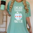 Chicago Teachers Matter Support Union Education Red For Ed Raglan Baseball Tee Women's Comfort Colors T-Shirt Chalky Mint Chicago Teachers Matter Support Union Education Red For Ed Raglan Baseball Tee Women's Comfort Colors T-Shirt Chalky Mint