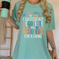 Childcare Teacher Negotiate With Toddlers Daycare Provider Women's Comfort Colors T-Shirt Chalky Mint Childcare Teacher Negotiate With Toddlers Daycare Provider Women's Comfort Colors T-Shirt Chalky Mint