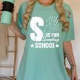 Christian Teacher S Is For Sunday School Essentials Women's Comfort Colors T-Shirt Chalky Mint Christian Teacher S Is For Sunday School Essentials Women's Comfort Colors T-Shirt Chalky Mint