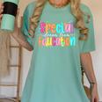 Color Special Education Squad Groovy Dream Team SPED Teacher Women's Comfort Colors T-Shirt Chalky Mint Color Special Education Squad Groovy Dream Team SPED Teacher Women's Comfort Colors T-Shirt Chalky Mint
