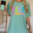 Colorful PARA Teacher Paraprofessional Cute Pencil Women's Comfort Colors T-Shirt Chalky Mint Colorful PARA Teacher Paraprofessional Cute Pencil Women's Comfort Colors T-Shirt Chalky Mint