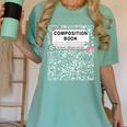 Composition Book Notebook Teachers Matching Group Halloween Women's Comfort Colors T-Shirt Chalky Mint Composition Book Notebook Teachers Matching Group Halloween Women's Comfort Colors T-Shirt Chalky Mint