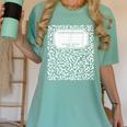 Composition Notebook Matching Group Halloween Teachers Women's Comfort Colors T-Shirt Chalky Mint