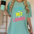 Computer Teacher Back To School Kids Ctrl Alt Learn Women's Comfort Colors T-Shirt Chalky Mint