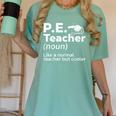 Cool PE Teacher Art For Men Women Physical Education Teacher Women's Comfort Colors T-Shirt Chalky Mint