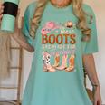 Cowboy Teacher These Boots Are Made-For Teaching School Women's Comfort Colors T-Shirt Chalky Mint