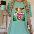 Crayon Box Fun Teacher Student Crayon Squad Halloween 2022 Women's Comfort Colors T-Shirt Chalky Mint Crayon Box Fun Teacher Student Crayon Squad Halloween 2022 Women's Comfort Colors T-Shirt Chalky Mint