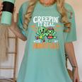 Creepin It Real Monster School Teacher Principal Halloween Women's Comfort Colors T-Shirt Chalky Mint Creepin It Real Monster School Teacher Principal Halloween Women's Comfort Colors T-Shirt Chalky Mint